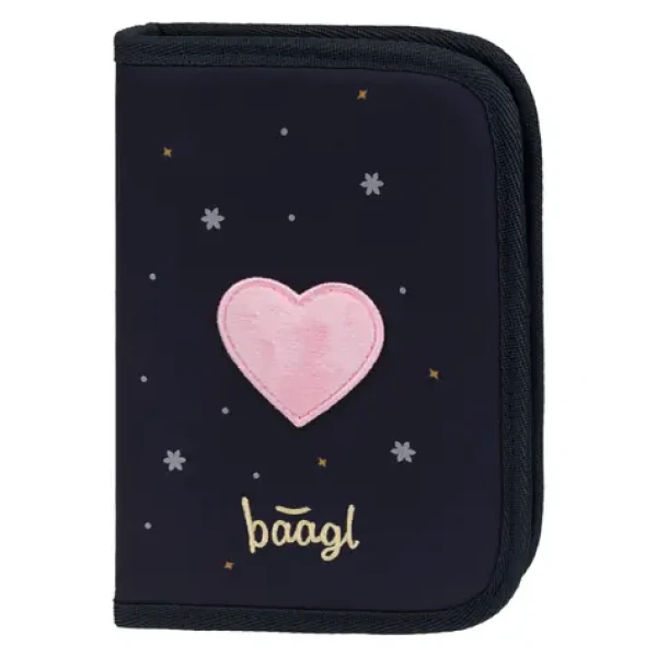 BAAGL Školský peračník jednoposchodový Unicorn Gold (A-35593)