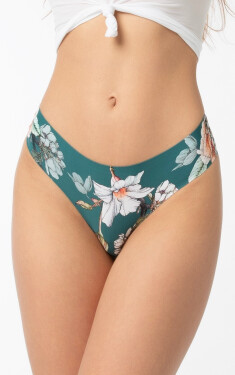 Dámske nohavičky Tea Rose Simple Brasil Green so vzorom - Julimex XL