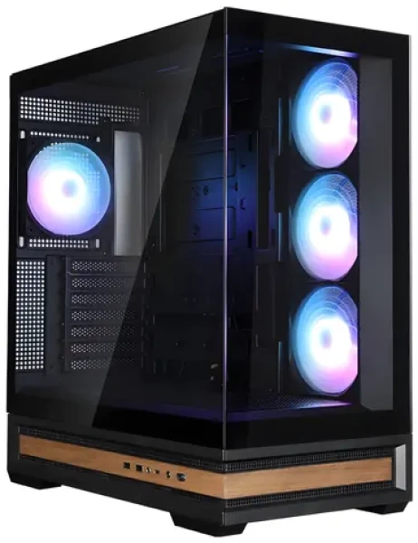 Zalman P40 Namu čierna / Skriňa / ATX / 4X 120mm ARGB / 2x USB 3.0 + 1x USB-C / panoramatická / drevené doplnky (P40 Namu Black)