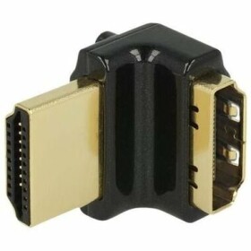 Delock Adaptér High Speed HDMI s Ethernetom – HDMI-A samica gt; HDMI-A samec 4K / 90° pravouhlý hore / čierny (65663)