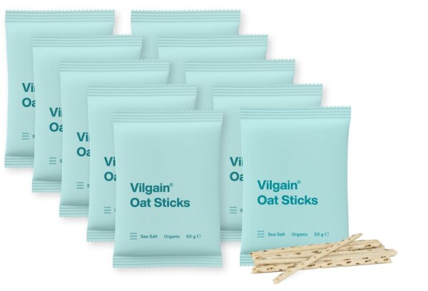 Vilgain Oat Sticks BIO – 10× morská soľ 50 g