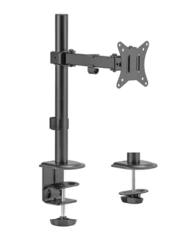 Equip Stolný držiak monitora 17"-32" čierna / Držiak monitora / VESA 75-100 mm / Nosnosť 9 kg / Otočný 360° (650156)