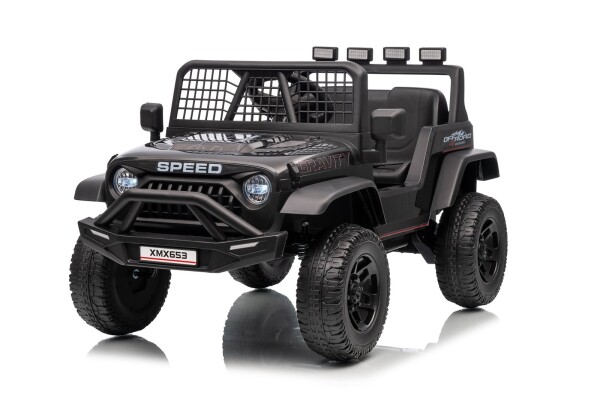 Mamido Mamido Elektrické autíčko Speed Offroad čierne | 4x45W | EVA kolesá | 12V 7Ah | EKO koža