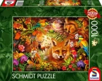 Schmidt Puzzle Kvety, srsť a perie