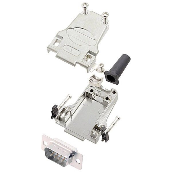Encitech DTZF09-DBP-W-K 6355-8044-01 sada D-SUB kolíkové lišty 180 ° Pólov: 9 spájkovaný 1 ks; 6355-8044-01