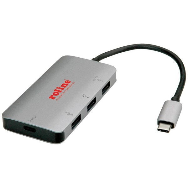 TRITON Koncentrator ROLINE USB 3.2 Gen 1, 3-drożny, kabel połączeniowy typu C (PD+Data)