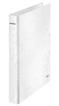 Leitz Wow perleťová biela / Krúžkový šanón / A4+ / 2 krúžky 25 mm / 230 listov (42410001)