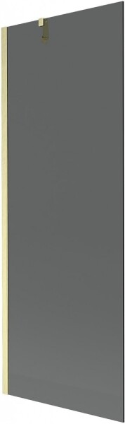 MEXEN/S - Next vaňová zástena FIX 70 x 150, grafit, zlatá kartáčovaná 895-070-000-00-40-55