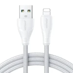 Joyroom S-UL012A11 Surpass Nabíjací kábel USB-A (M) - Lightning (M) 2.4A 0.25m biela (S-UL012A11 0.25m Whi)