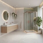 REA/S - Sprchovací kút City 80x100 Brush Copper So sprchovou vaničkou Savoy KPL-K6981