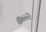CERANO - Sprchovací kút Volpe L/P - 6 mm - chróm, transparentné sklo - 110x100x190 - zalamovacia CER-669640