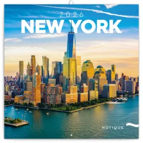 NOTIQUE Poznámkový kalendár New York 2026 - Západná / 30 x 30 cm (PGP-35156-Z)