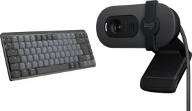 Logitech MX Mechanical Mini pre Mac + Brio 100 / Sada / mechanická klávesnica + webkamera / bezdrôtová / Bluetooth