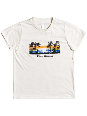 RVCA RVCA HAWAII Vintage White dámske tričko krátkym rukávom