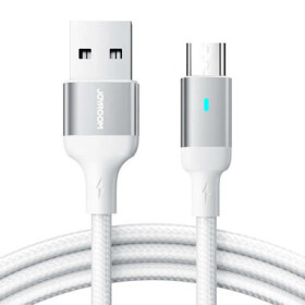 Joyroom S-UM018A10 Nabíjací kábel USB-A (M) - MicroUSB (M) 2.4A 1.2m biela (S-UM018A10 1.2m MW)