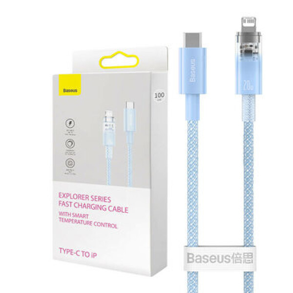 Baseus CATS010203 Rýchlonabíjací kábel USB-C (M) - Lightning (M) 1m 20W modrá (CATS010203)