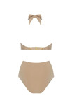 Dámske jednodielne plavky S 1045 CM2 Como 2 Beige Gold - Self 38C béžovo-zlatá