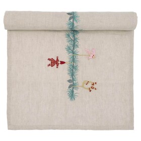 GREEN GATE Vyšívaný bavlnený behúň Juana Sand