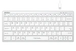 A4Tech FBX51 biela / Nízkoprofilová klávesnica / CZ layout / USB-A (FX51-WH)