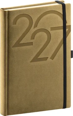NOTIQUE AJAX 2027 zlatý / Denný diár / 15 x 21 cm