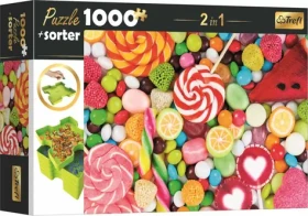 Trefl - Puzzle - 2v1 Sladkosti s triedičom
