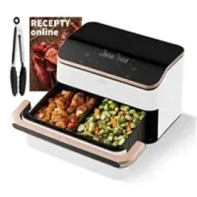 Cosori TF101S Dual blaze TwinFry 10l vzdušná fritéza - biela (CAF-TF101S-WEUR)