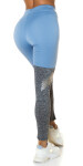 Sexy Leggings Overknees Style blue L/XL