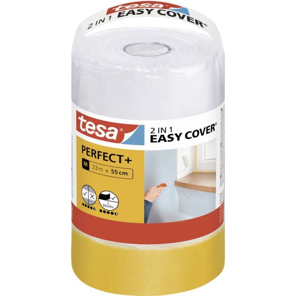 Tesa Easy Cover Perfect+ 56593-00000-00 krycia fólia žltá, priehľadná (d x š) 33 m x 550 mm 1 sada; 56593-00000-00