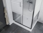 MEXEN/S - Apia Sprchovací kút 120x90, pruhy, chróm + vanička Rio 840-120-090-01-20-4510