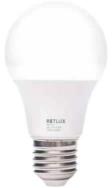Retlux RLL 673 / LED žiarovka / A60 / E27 / 4W / 540 lm / 4000K - studená biela / stmievateľná