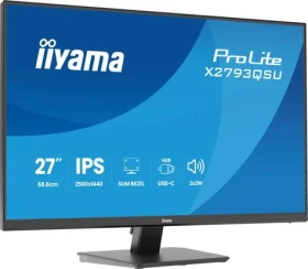 27" IIYAMA ProLite X2793QSU-B1 čierna / Monitor / IPS / 2560 x 1440 / 75Hz / 1ms / 1000:1 / 350 cd / HDMI / DP (X2793QSU-B1)