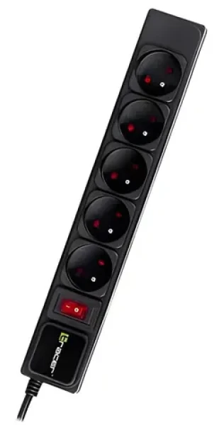 Tracer PowerGear / Prepäťová ochrana / 5 zásuviek / 3 m / 2300 W (TRALIS46844)