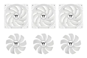 Thermaltake MAGFloe 420 Ultra ARGB Sync Snow Edition biela / AIO vodný chladič CPU / 3x 140 mm / 2000 RPM / 34,5 dB (CL-W452-PL14SW-A)