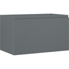 MEXEN/S - Rivel kúpeľňová skrinka pod umývadlo 80, 1 šuplík, reliéf, grafit mat 91A20-08047-1-BF66
