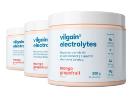 Vilgain Elektrolyty – 3× Mango & grep 320 g