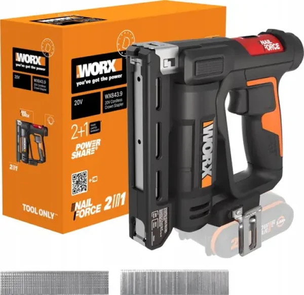 WORX WX843.9 / Aku klincovačka / bez Aku