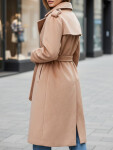 Dámsky zimný kabát klasický camel trenčkot FashionStreet NY0763z XL