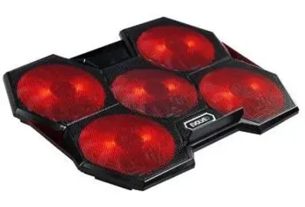 Evolveo ANIA 14 čierna / chladiaci podstavec pre notebooky 12 "- 17.3" / 5 ventilátorov / LED podsvietenie / USB (ANIA14)