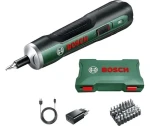 Bosch PushDrive zelená / Aku šroubovák / 3,6V / PushGo / 10dílná sada bitů (06039C6002)