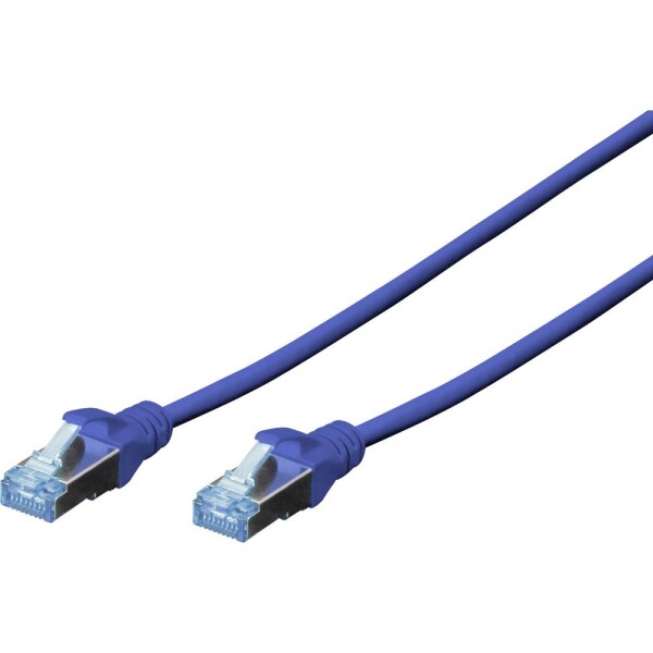 Digitus DK-1531-050/B RJ45 sieťové káble, prepojovacie káble CAT 5e SF/UTP 5.00 m modrá 1 ks; DK-1531-050/B