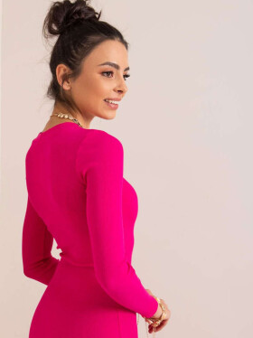 Dámske šaty RV SK 5131.18P Fuchsia - Rue Paris XL tmavě růžová