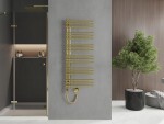 MEXEN/S - Neptún radiátor + vykurovacia tyč 1200 x 500 mm, 600 W, zlatá W101-1200-500-2600-50