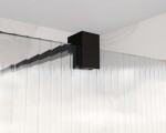 HOPA - Walk-in sprchovací kút LAGOS BLACK NEW 200 - Farba rámu - Čierna, Rozmer A - 120, Rozmer C - 200, Výplň - Vrúbkované bezpečnostné sklo - 8 mm BCLAGO12MBPN2