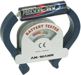 Ansmann Tester batérií / Tester batérií / AAA, AA, C, D, 9V / analógová stupnica (4000001)