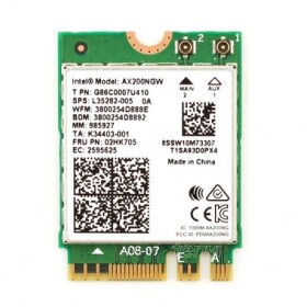 Intel Wi-Fi 6 AX200 NV / Wi-Fi adaptér / M2.2230 / 802.11ax / Dual-Band 2.4 +5GHz / Bluetooth 5.1 / M.2 / AE Key (AX200.NGWG.NV)