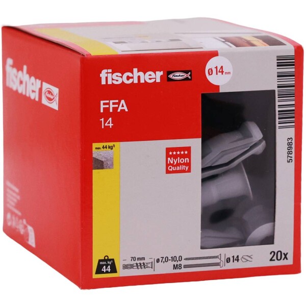 Fischer kotva do pórobetónu 70 mm 578983 20 ks; 578983