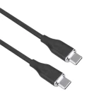 Solight SSC17005-S Kábel USB-C 3.1 (M) - USB-C 3.1 (M) 0.5m čierna / silikón (SSC17005-S)