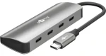 Goobay Slim USB-C húb sivá / Rozbočovač / 4 porty / USB 3.2 Gen 2 10 Gb/s (76565)