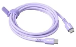 LAUT LINK USB-C - USB-C fialová / Kábel / 1.5m / 60W / nabíjací a dátový (L_LK_CC_PU)