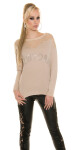 Trendy Koucla pulli NEWYORK with rhinestones Einheitsgroesse